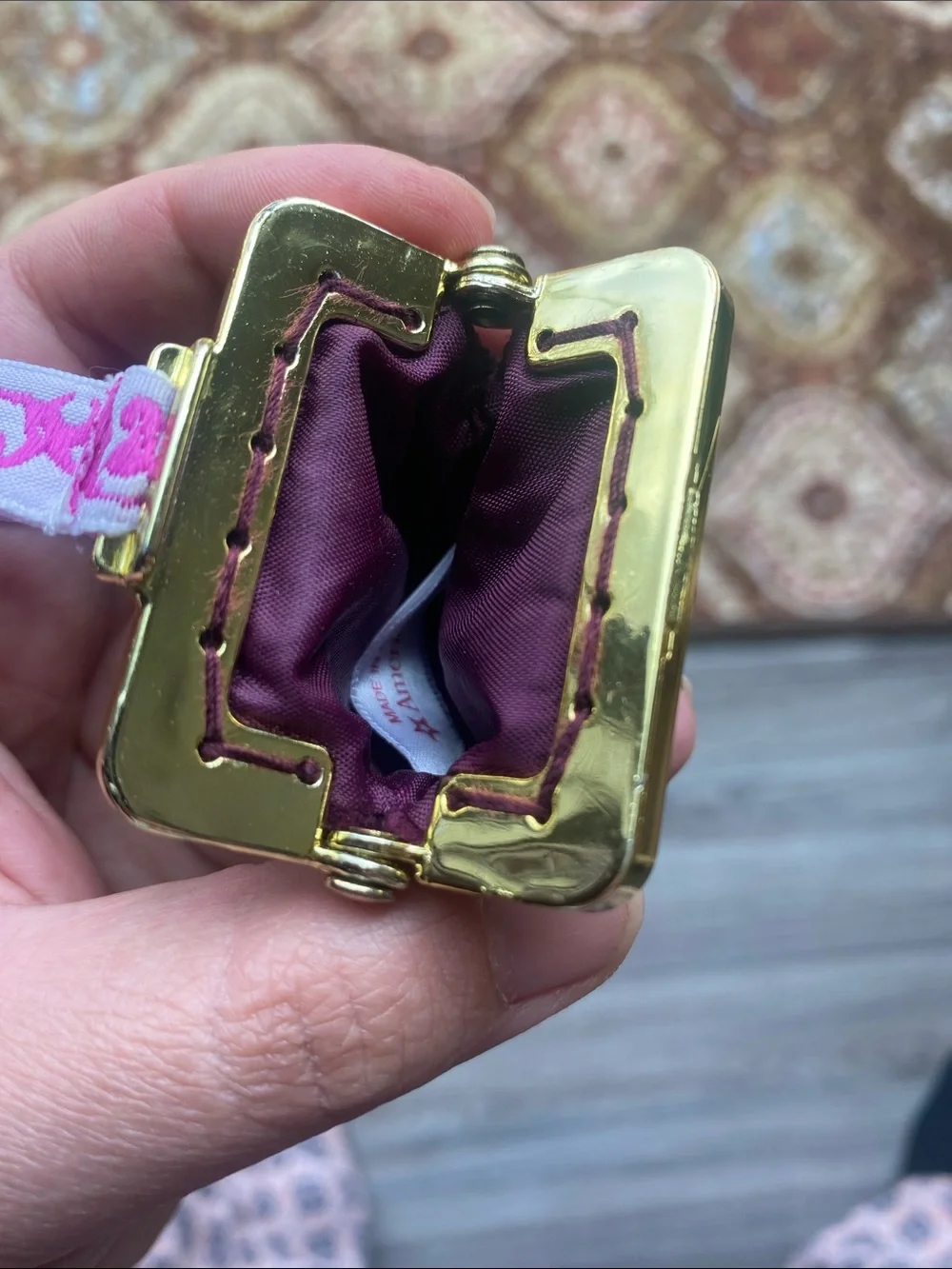 This item is the American Girl Rebecca's velveteen purse